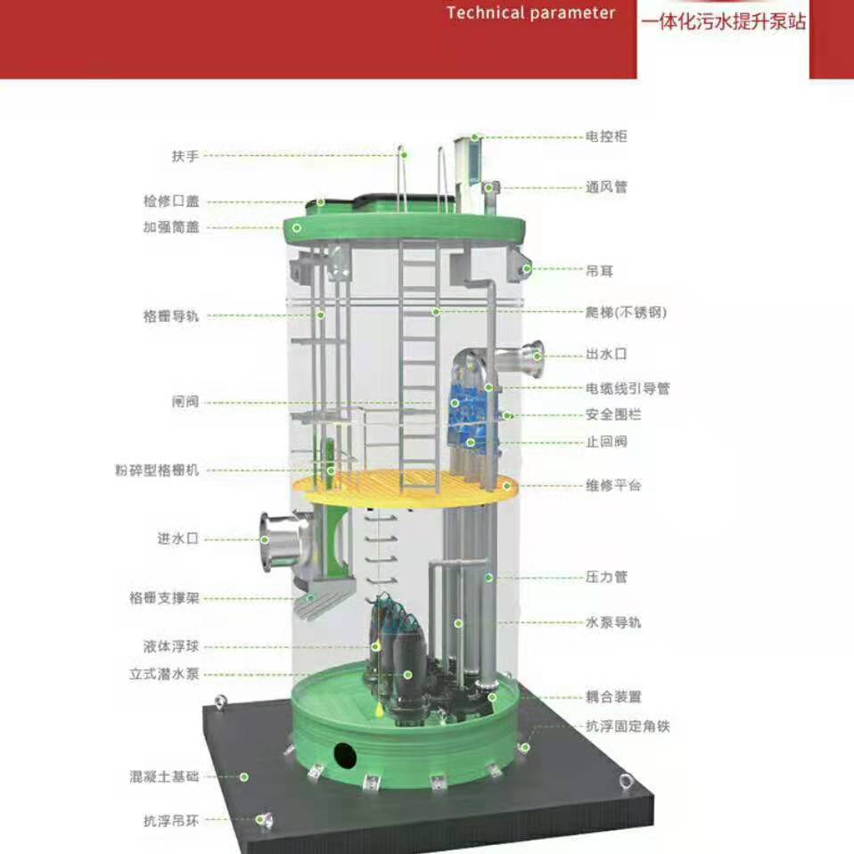 一体化预制泵站，酸碱中和池，智能气浮机